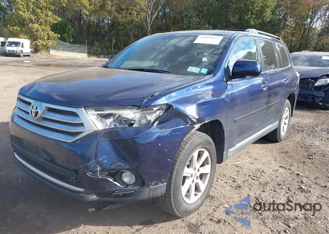 2012 Toyota Highlander Se V6 из США, поврежденный, VIN 5TDBK3EH9CS153111
